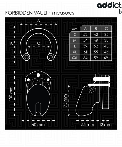 Addicted Toys Locked – Forbidden Vault Penis Cage 10 Cm
