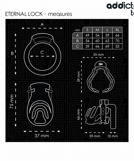 Addicted Toys Locked – Eternal Lock Penis Cage 9 Cm