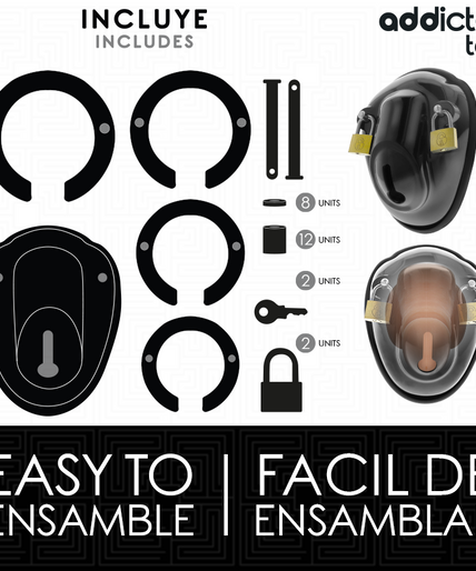 Addicted Toys Locked – Keyless Restraint Penis Cage 11.5 Cm
