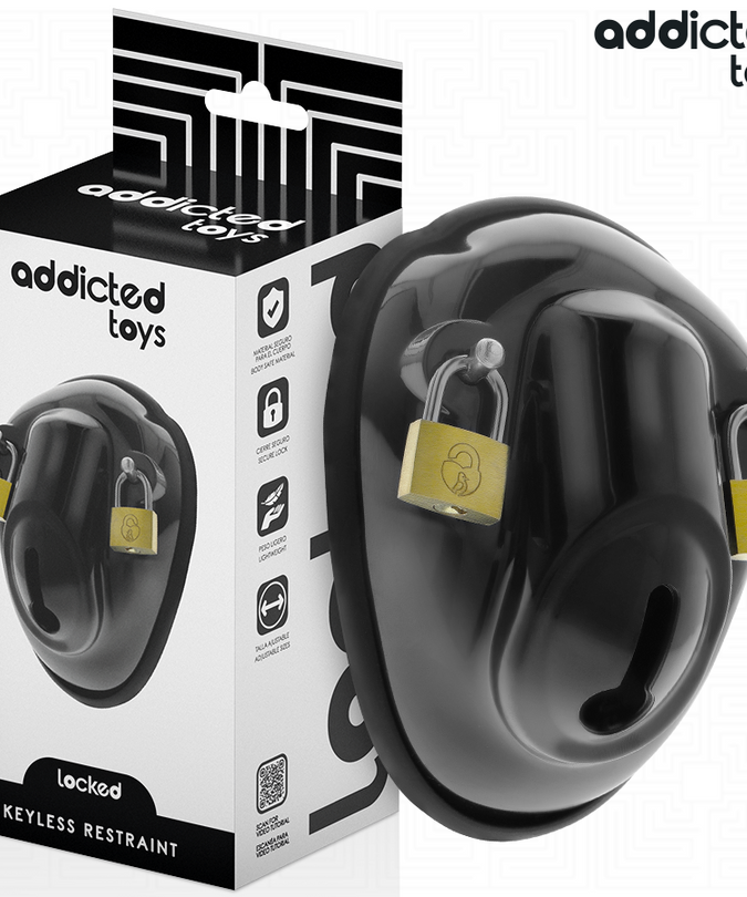 Addicted Toys Locked – Schlüssellose Fessel Penis-Käfig 11,5 cm