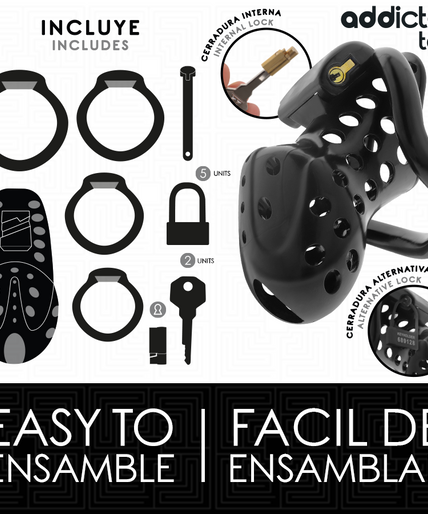 Addicted Toys Locked – Chained Hollow Penis Cage 10.5 Cm