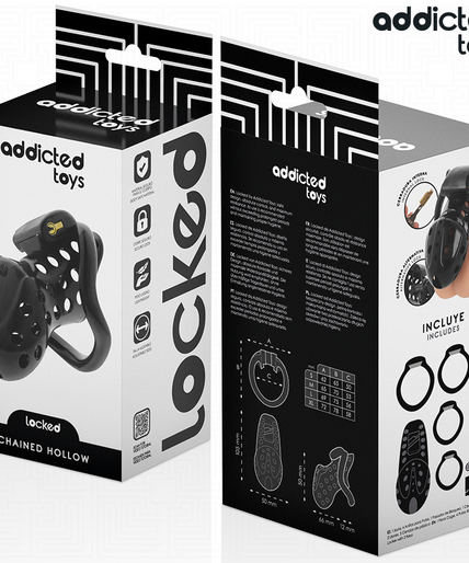 Addicted Toys Locked – Chained Hollow Penis Cage 10.5 Cm
