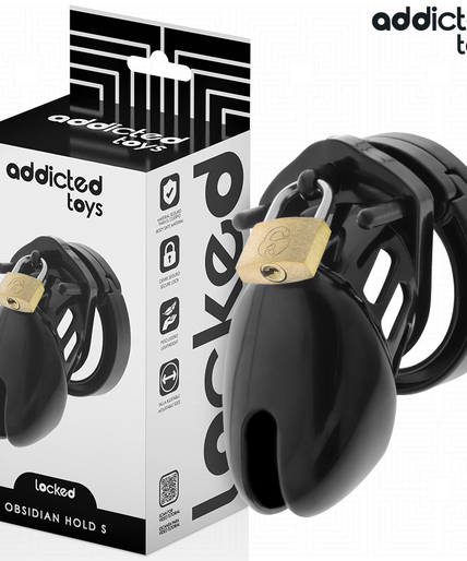 Addicted Toys Locked – Obsidian Hold Penis Cage Größe S