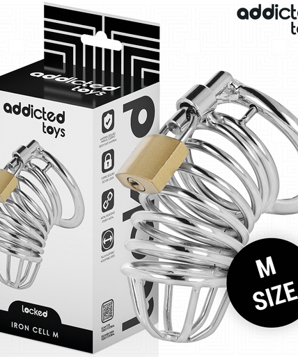 Addicted Toys Locked – Eisenkäfig für Penis Größe M