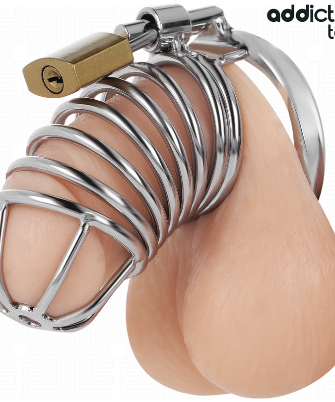 Addicted Toys Locked – Iron Cell Metall Penis Cage 4 Cm Größe S