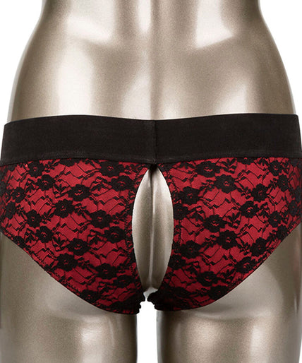 Calexotics – Scandal Set aus Schrittfreien Panties mit Dildo Größe S/M