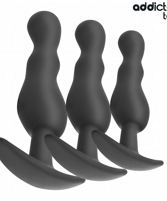 Addicted Toys – Set van 3 anale plugs van siliconen model 1