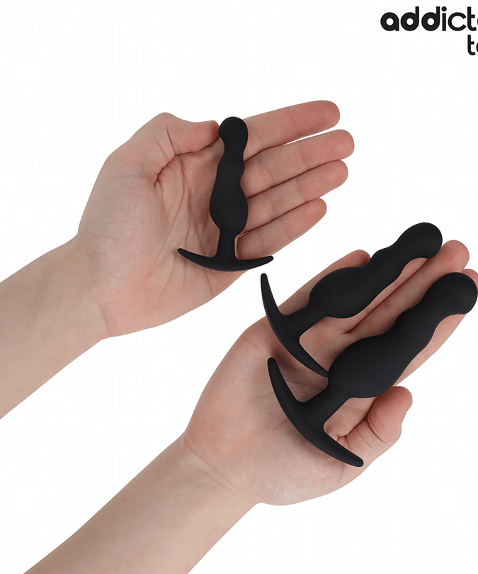Addicted Toys – Set van 3 anale plugs van siliconen model 1