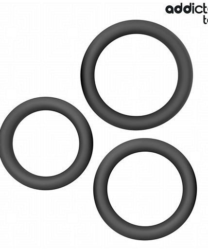 Addicted Toys – Set Of Flat Silicone Rings