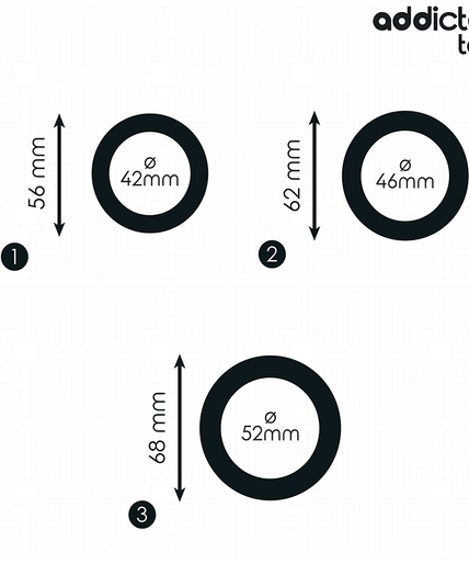 Addicted Toys – Set Of Flat Silicone Rings