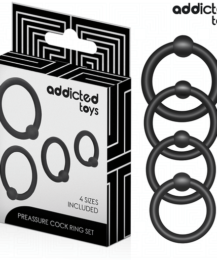 Addicted Toys – Set Druck-Silikonringe