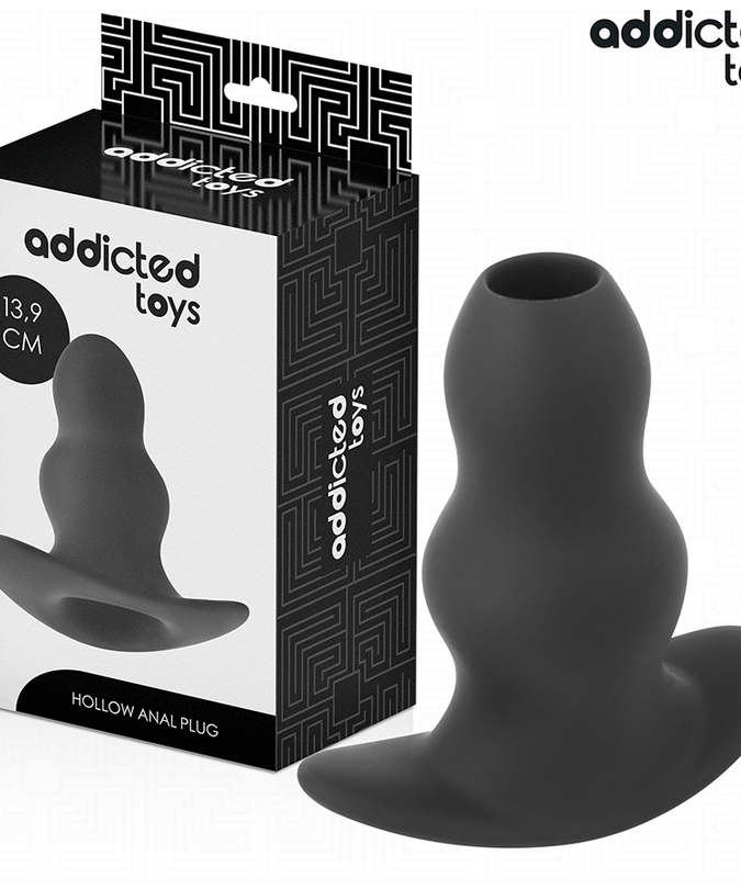 Addicted Toys – Holle anale plug van siliconen, maat XL, 13,9 cm