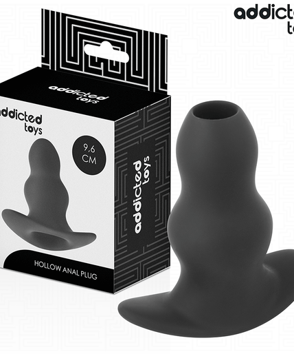 Addicted Toys – Hohler Analplug aus Silikon Größe M 9,6 cm 