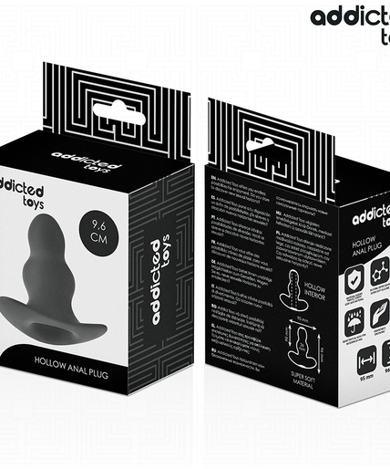 Addicted Toys – Hollow Anal Plug Silicone Size M 9.6 Cm