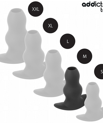 Addicted Toys – Hollow Anal Plug Silicone Size M 9.6 Cm