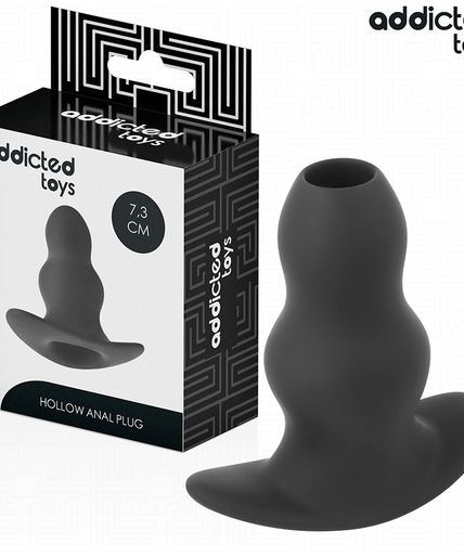 Addicted Toys – Hohler Analplug aus Silikon Größe S 7,3 cm 