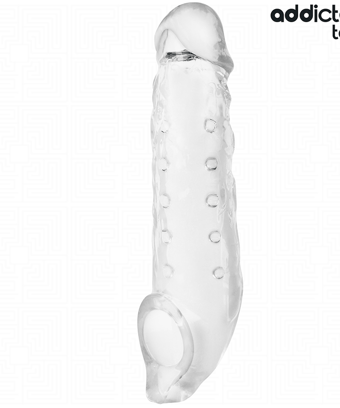 Addicted Toys – Transparente Penishülle Größe M 27 cm 