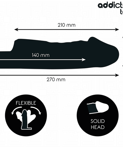Addicted Toys – Transparent Penis Sheath Size M 27 Cm