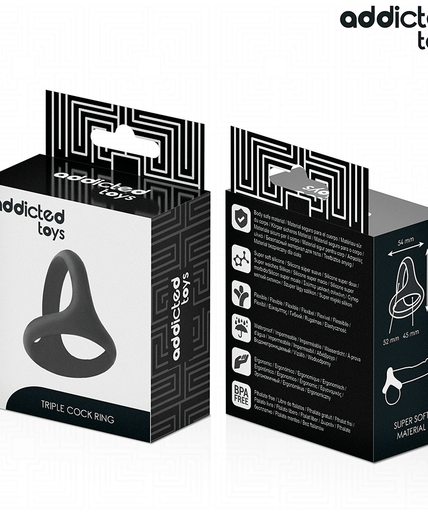 Addicted Toys – Thick Triple Penis Ring