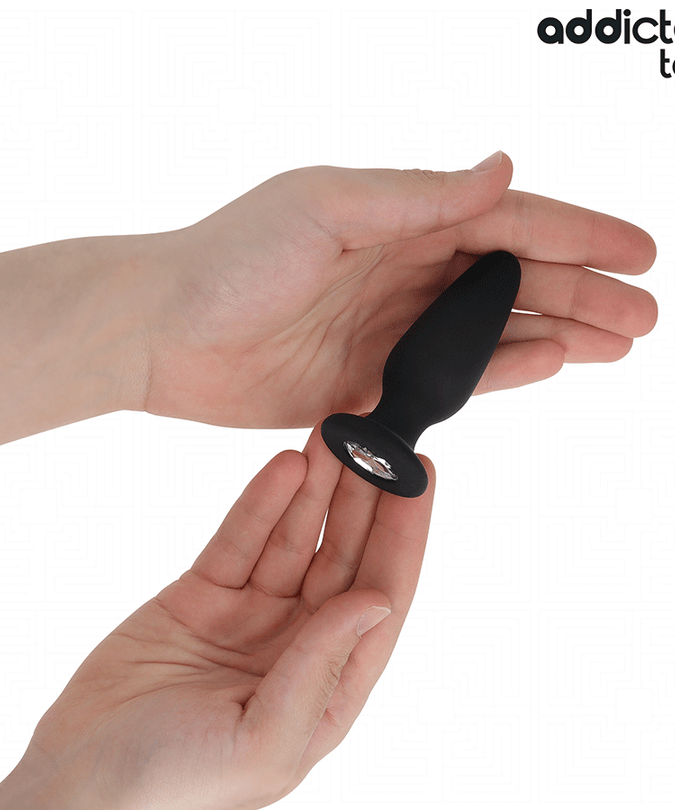 Addicted Toys – Anal Plug With Jewel Silicone Size S 8.8 Cm