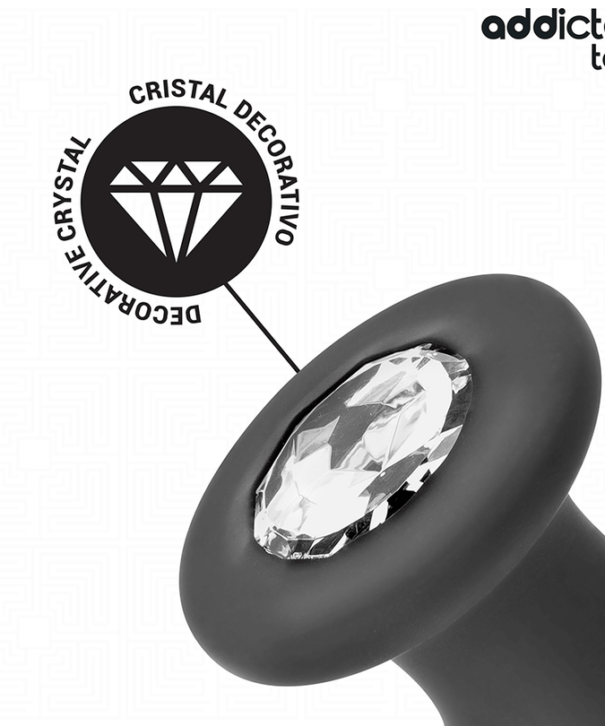 Addicted Toys – Anal Plug With Jewel Silicone Size S 8.8 Cm