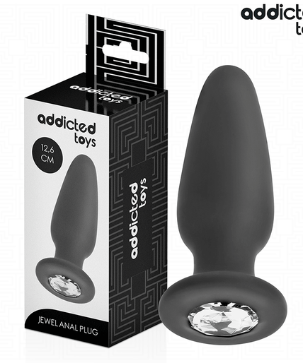 Addicted Toys – Anal Plug With Jewel Silicone Size L 12.6 Cm