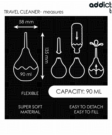 Addicted Toys – Travel Anal Cleaner Size S 90 Ml