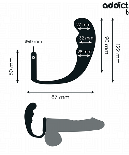 Addicted Toys – Anal Plug With Ring Silicone Model 4