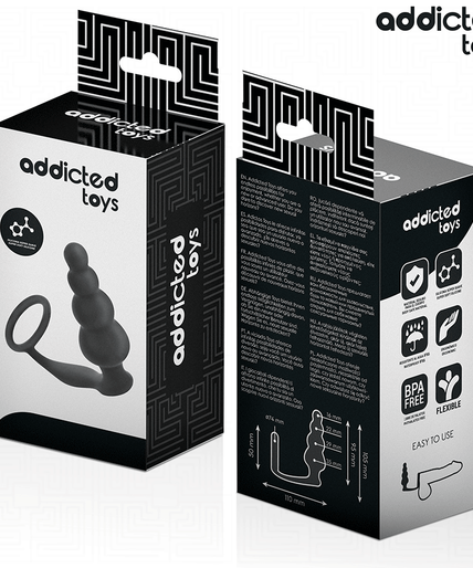 Addicted Toys – Anal Plug With Ring Silicone Model 5