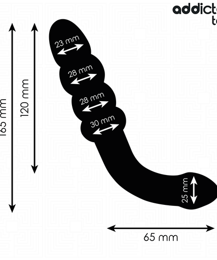 Addicted Toys – Double Anal Massager Silicone 16.5 Cm