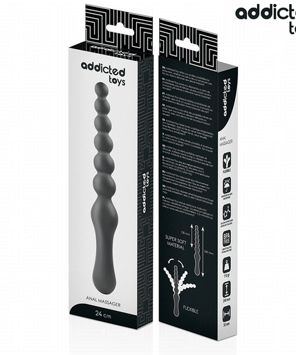 Addicted Toys – Double Anal Massager Silicone 24 Cm