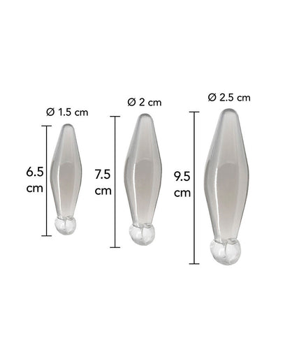 Toyjoy – Analspiel 3-teilig Transparenter Finger-Rimmer