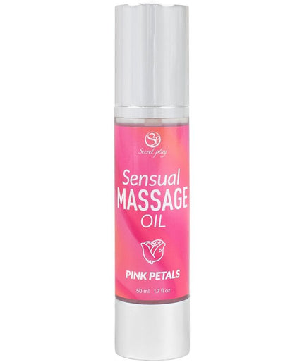 Secretplay – Massageöl mit rosa Blütenblättern 