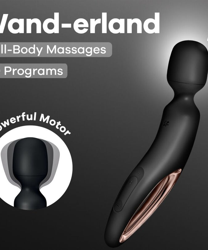 Satisfyer – Wand Erland Vibrerende Massager Zwart