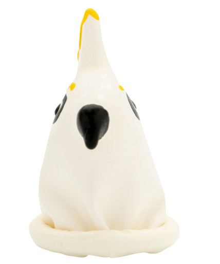 Condomerie – Handpainted Novelty Condoms Parrot White