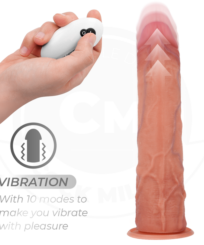 Cock Miller – Hyperrealistischer Dildo mit Saugnapf und Stoßfunktion, fernbedienbar, 21,5 cm