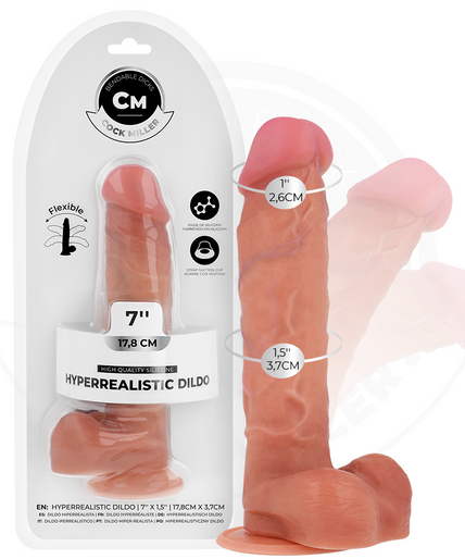 Pleasurements – Cock Miller – Hyperrealistischer, artikulierbarer Dildo 17,8 Cm