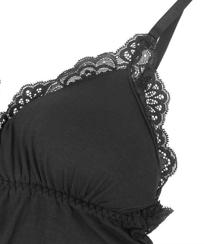 Subblime – Teddy mit schwarzer Blumenspitze S/m