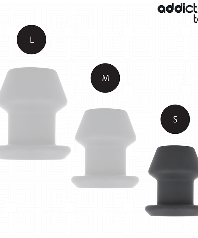 Addicted Toys – Extremer hohler Analplug aus Silikon Größe S 7,5 cm
