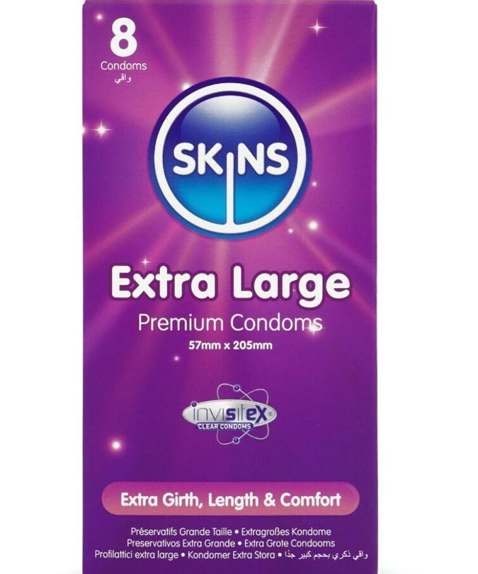 Skins – Extra Groß Core Kondome Packung 8