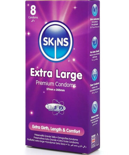 Skins – Extra Large Basic Condooms Pak 8