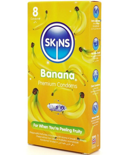 Skins – Banana Core Condoms Pack 8