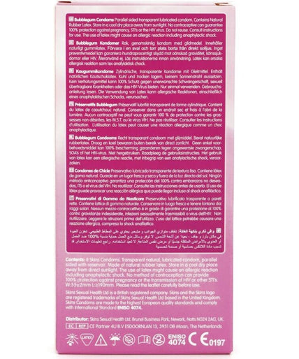 Skins – Bubblegum Core Condoms Pack 8