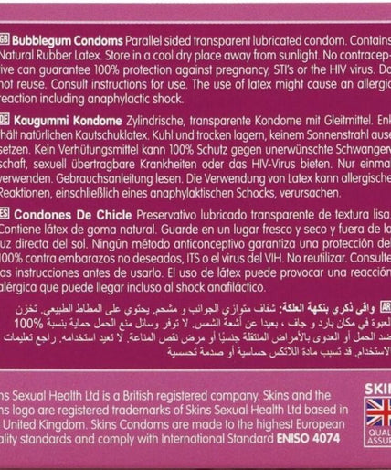 Skins – Bubblegum Core Condoms Pack 4