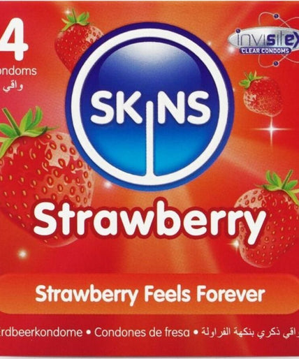 Skins – Strawberry Core Condoms Pack 4