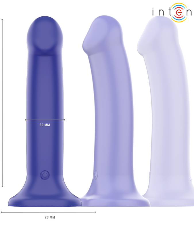 Intense – Victoria vibrator met zuignap 10 vibraties Donkerblauw met afstandsbediening