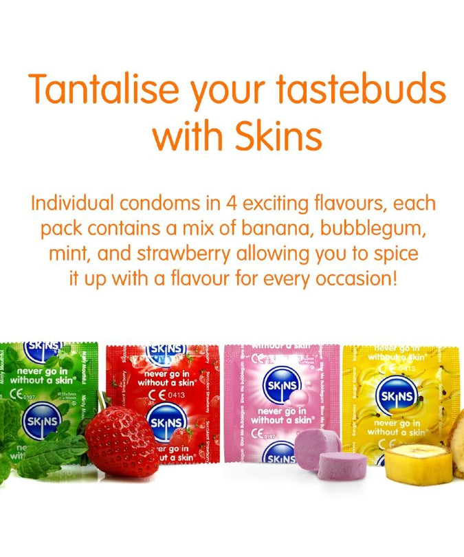Skins – Multi Flavors Basic Condooms Pakket 16