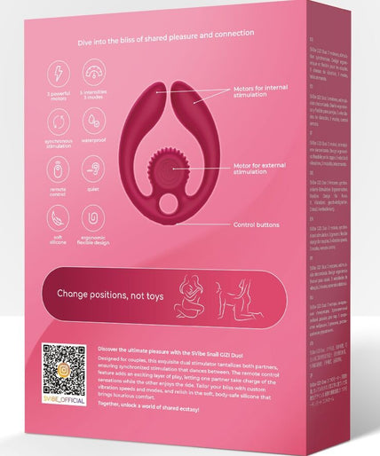Snail Vibe – Gizi Duo Paarstimulator Fernbedienung Burgunder