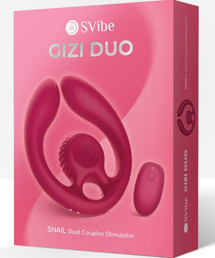 Snail Vibe – Gizi Duo Paarstimulator Fernbedienung Burgunder