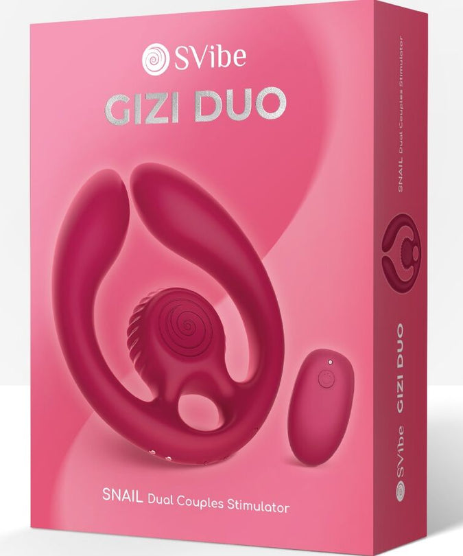 Snail Vibe – Gizi Duo Paarstimulator Fernbedienung Burgunder